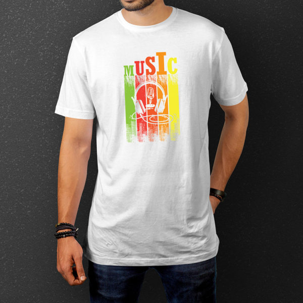 Colors of Music - White Shirt